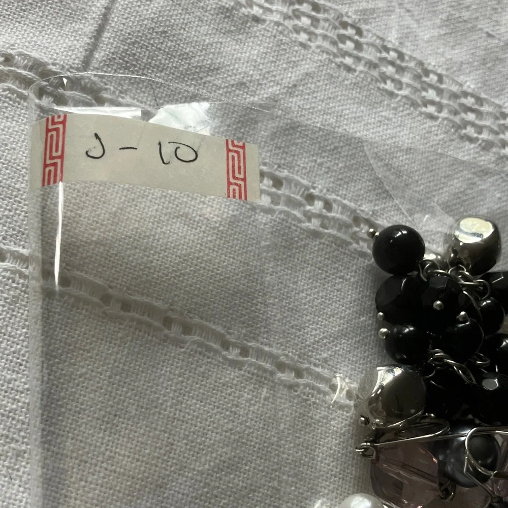 Vintage Bead & Pearl Hook Dangle Earrings Set - 3‎ pair